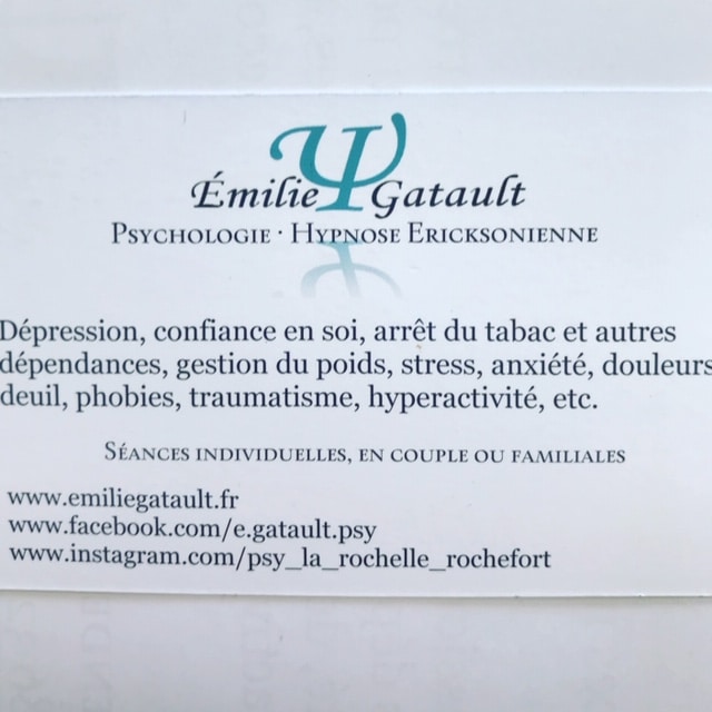 Verso des cartes de visite, avec mon logo!