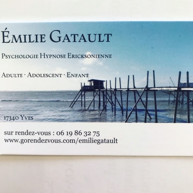 Recto des cartes de visite avec les carrelets de Yves.